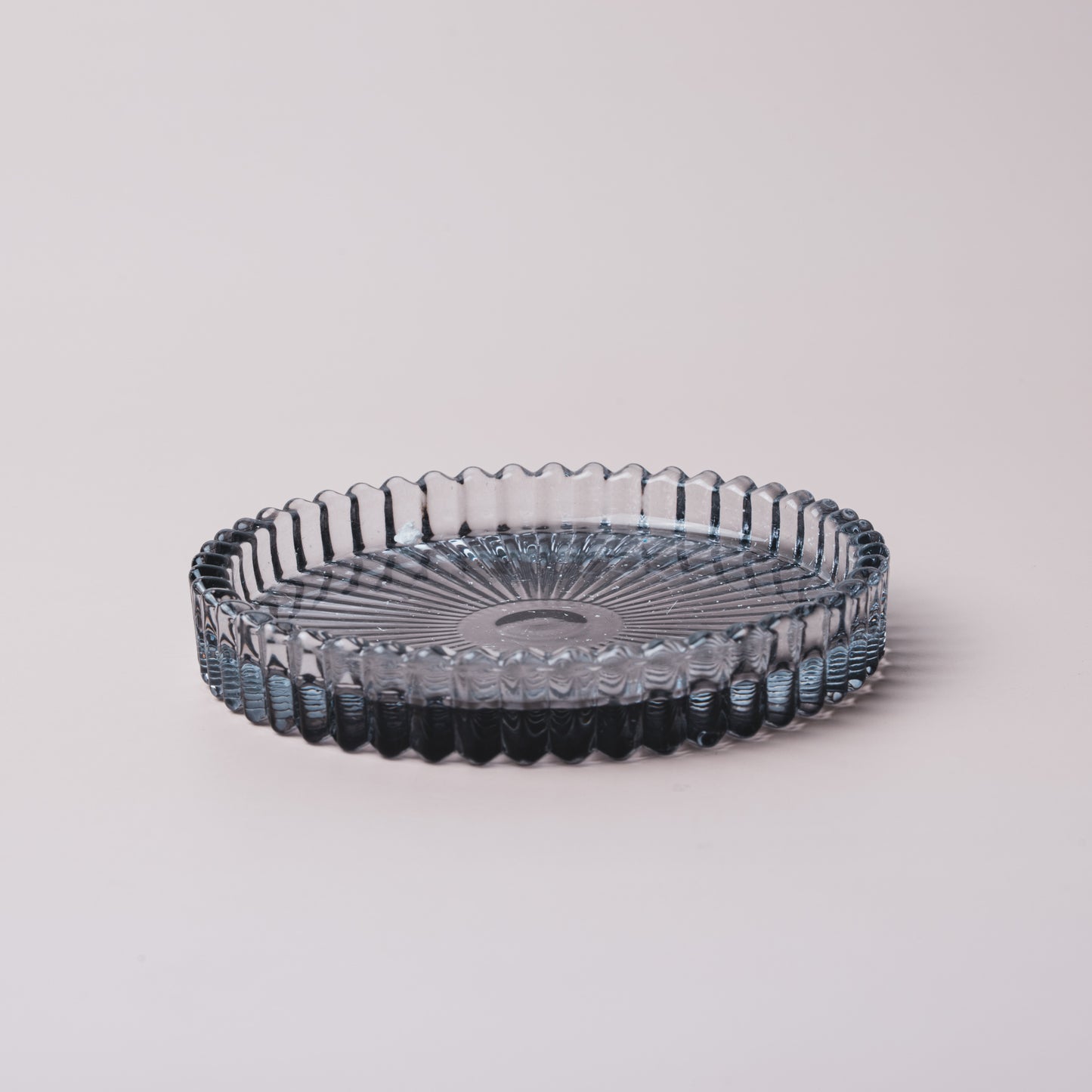 Porte-chandelle en verre