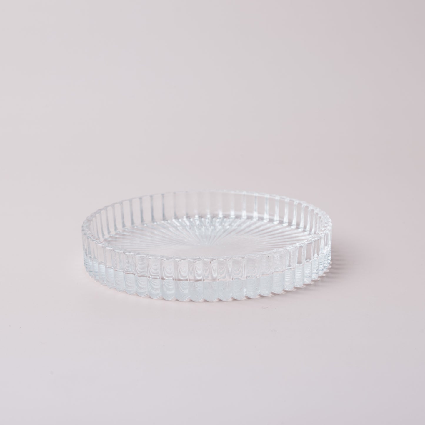 Porte-chandelle en verre