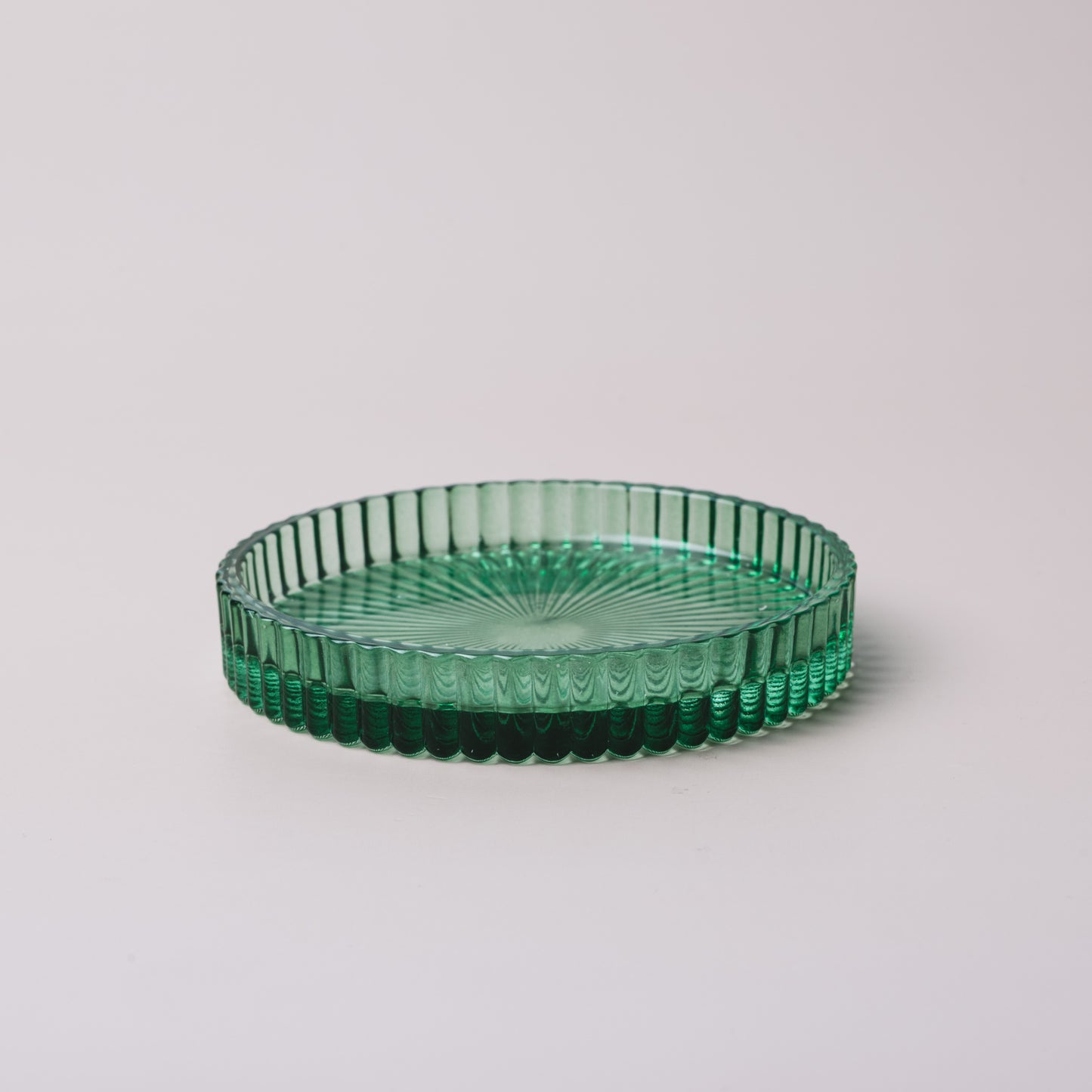 Porte-chandelle en verre
